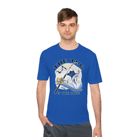Men's Fishing Tee - "The Tug is the Drug™" Moisture Wicking Shirt for Anglers - Get Tight Gear