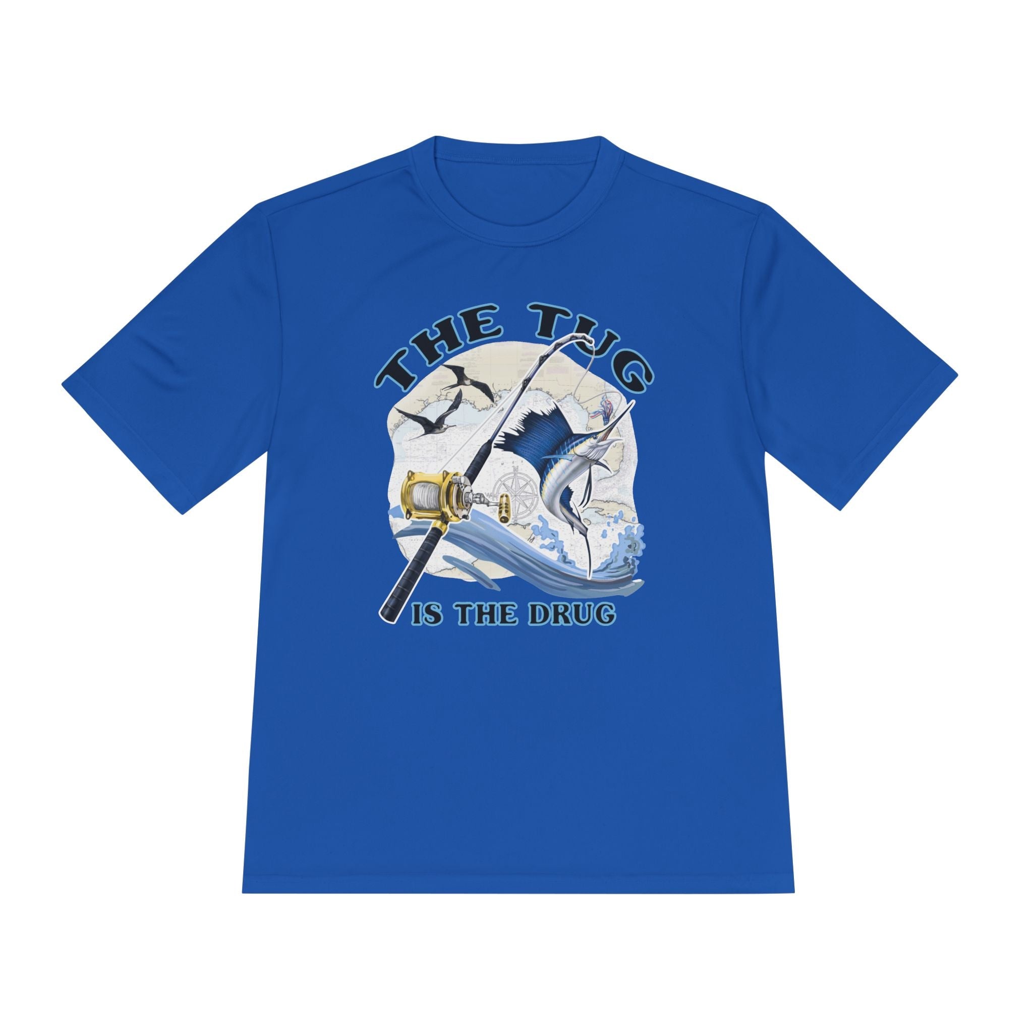 Men's Fishing Tee - "The Tug is the Drug™" Moisture Wicking Shirt for Anglers - Get Tight Gear