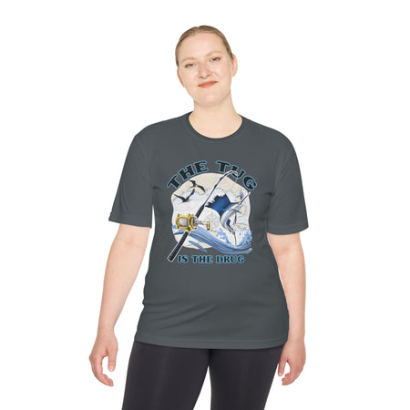 Men's Fishing Tee - "The Tug is the Drug™" Moisture Wicking Shirt for Anglers - Get Tight Gear