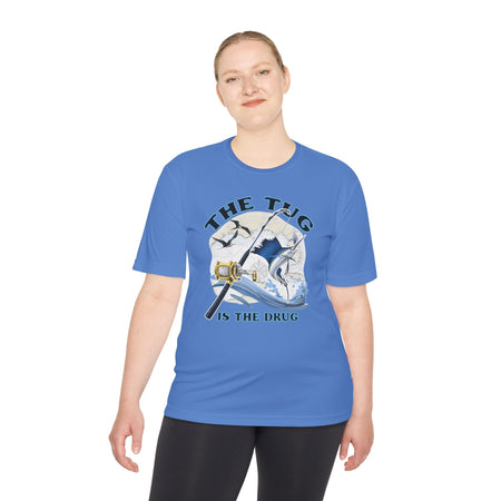 Men's Fishing Tee - "The Tug is the Drug™" Moisture Wicking Shirt for Anglers - Get Tight Gear
