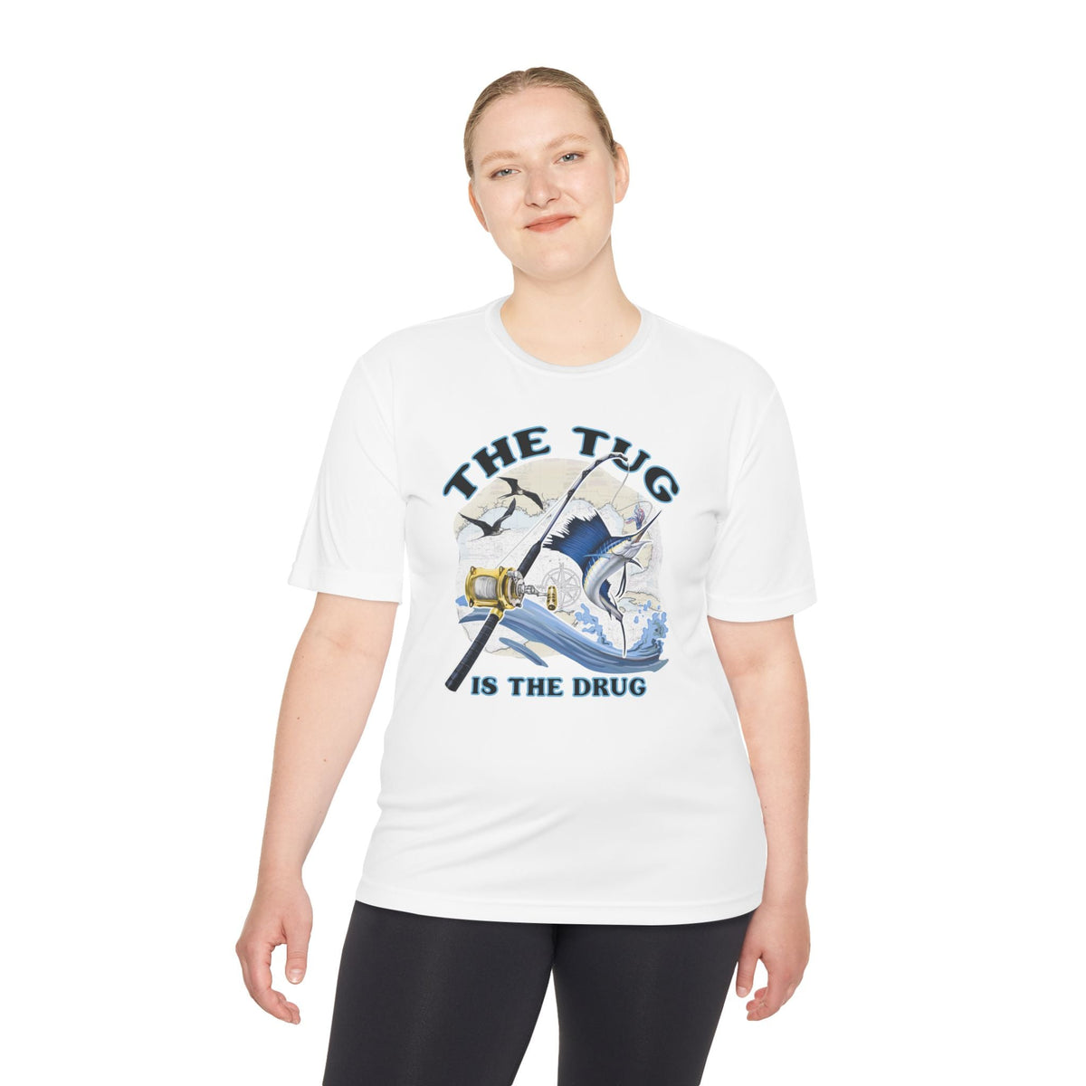 Men's Fishing Tee - "The Tug is the Drug™" Moisture Wicking Shirt for Anglers - Get Tight Gear