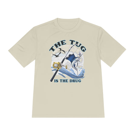 Men's Fishing Tee - "The Tug is the Drug™" Moisture Wicking Shirt for Anglers - Get Tight Gear