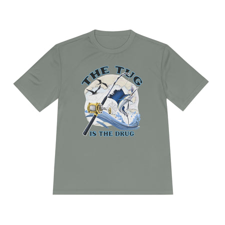 Men's Fishing Tee - "The Tug is the Drug™" Moisture Wicking Shirt for Anglers - Get Tight Gear