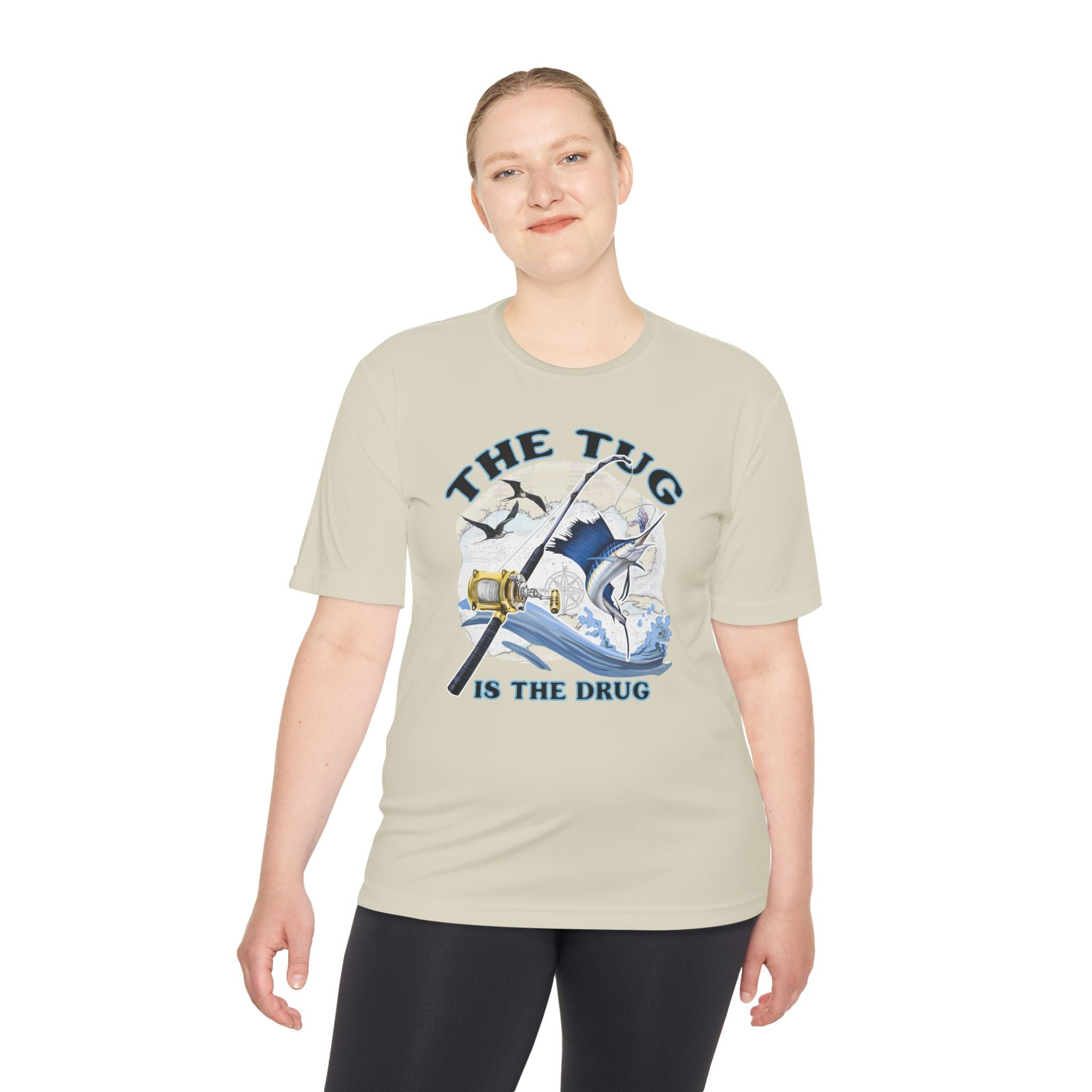 Men's Fishing Tee - "The Tug is the Drug™" Moisture Wicking Shirt for Anglers - Get Tight Gear