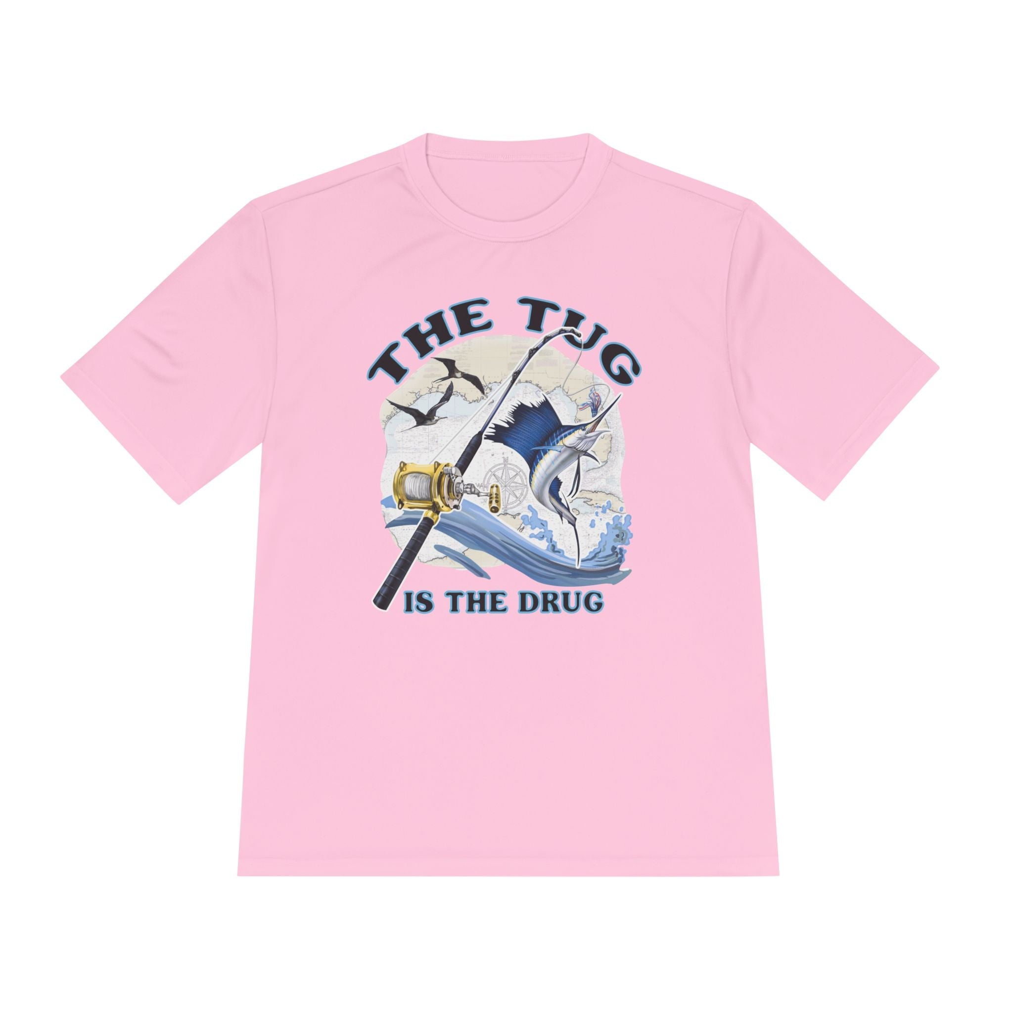 Men's Fishing Tee - "The Tug is the Drug™" Moisture Wicking Shirt for Anglers - Get Tight Gear