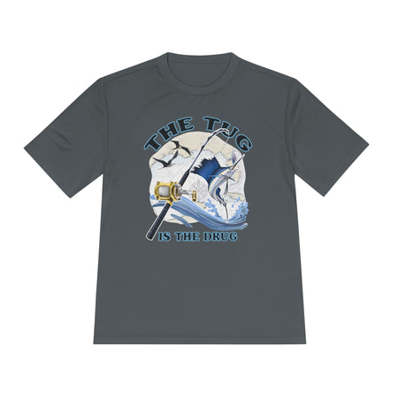 Men's Fishing Tee - "The Tug is the Drug™" Moisture Wicking Shirt for Anglers - Get Tight Gear