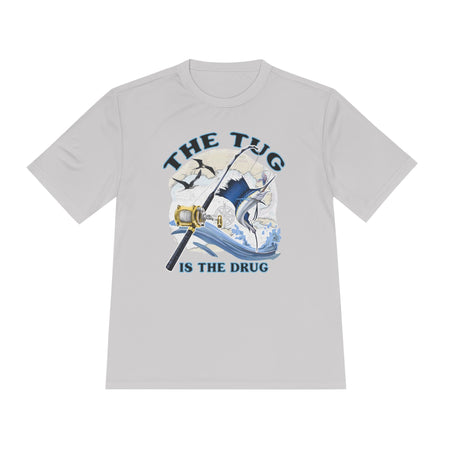 Men's Fishing Tee - "The Tug is the Drug™" Moisture Wicking Shirt for Anglers - Get Tight Gear