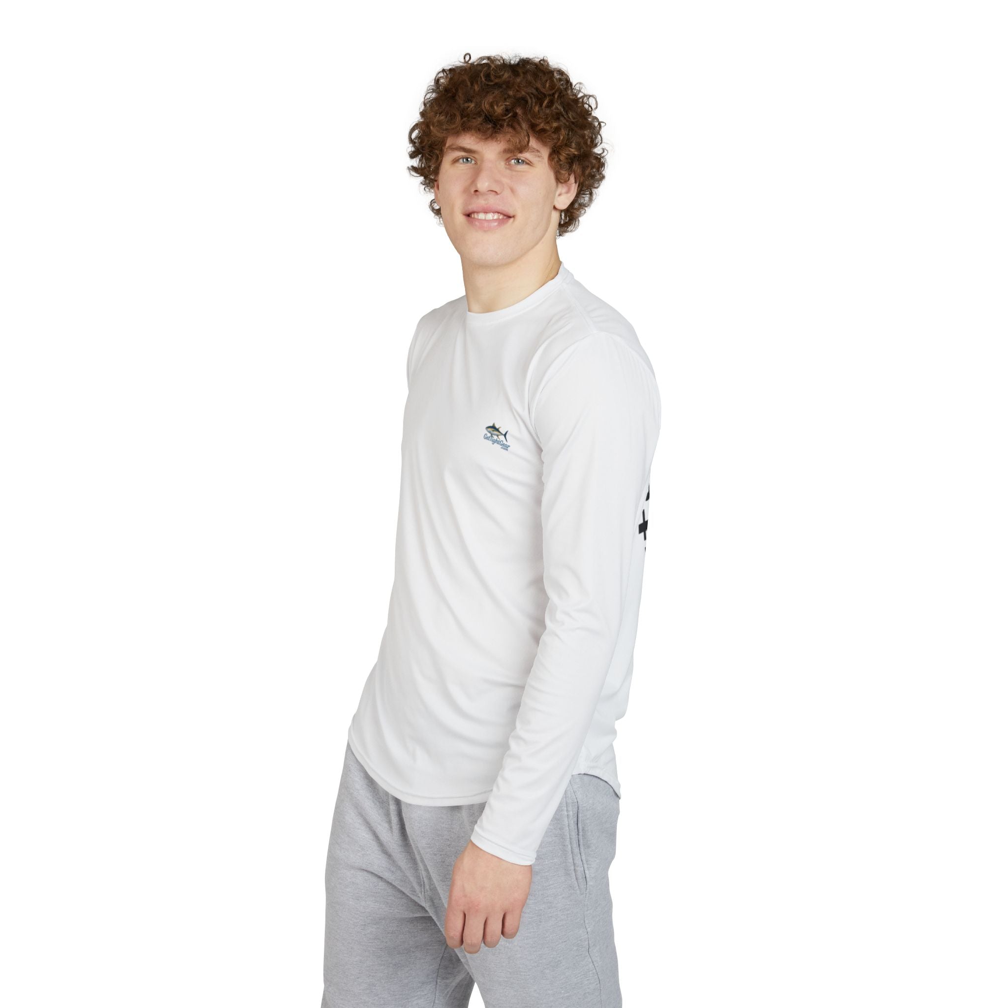 Men's UV Protection Fishing Shirt - Catch Fish Now Design - Get Tight Gear