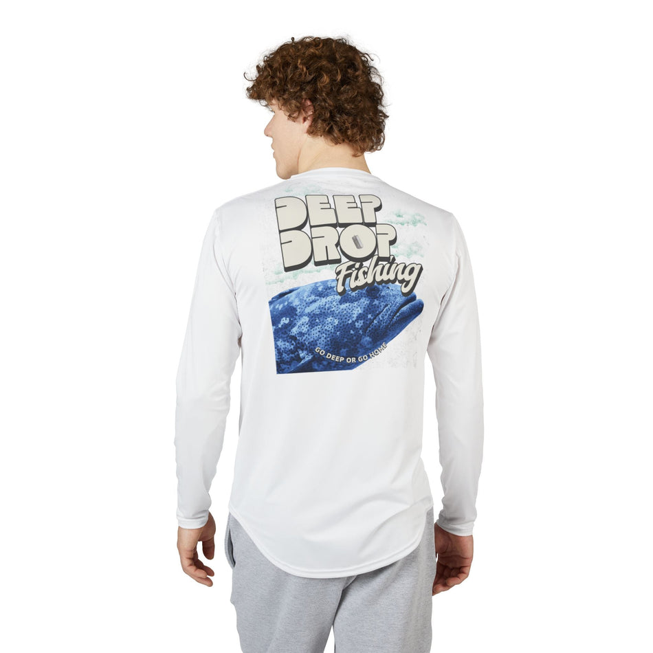 Men's UV Protection Fishing Shirt - Go Deep Or Go Home Design - Get Tight Gear