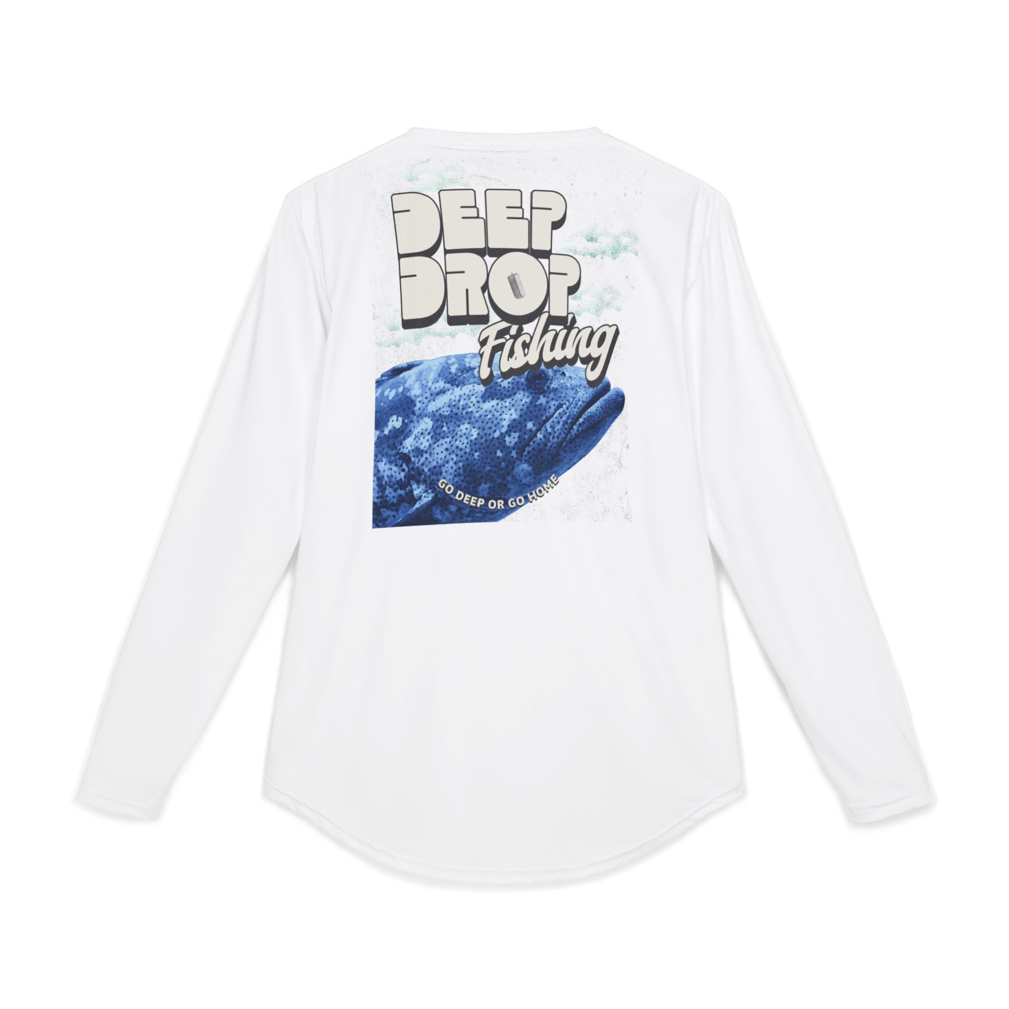 Men's UV Protection Fishing Shirt - Go Deep Or Go Home Design - Get Tight Gear
