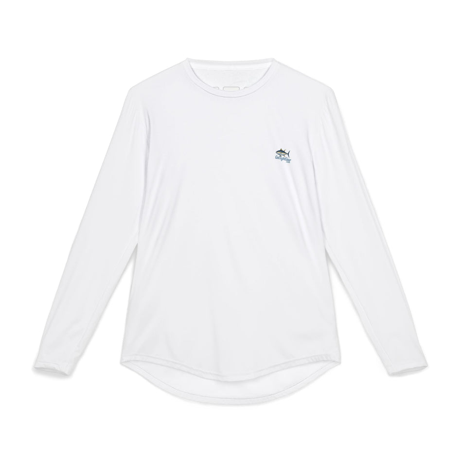 Men's UV Protection Fishing Shirt - Go Deep Or Go Home Design - Get Tight Gear