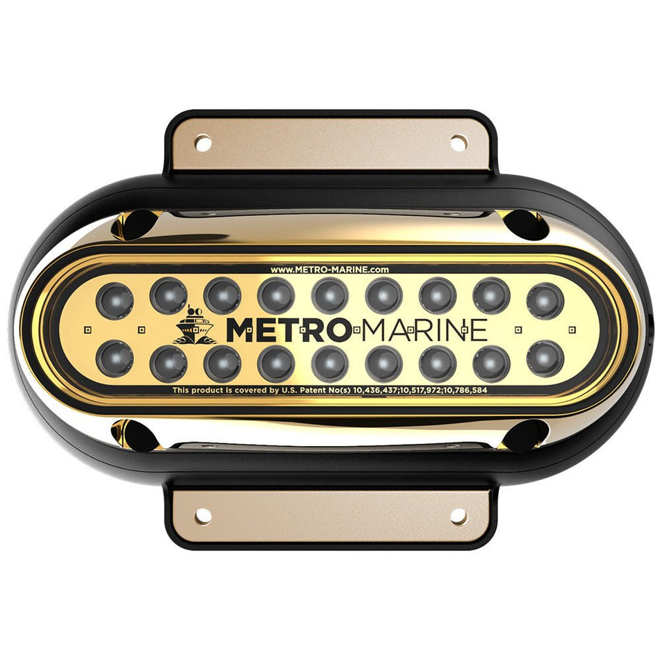 Metro Marine High - Output Elongated Surface Mount Light w/Intelligent Monochromatic LED's - White, 90 Beam - Get Tight Gear