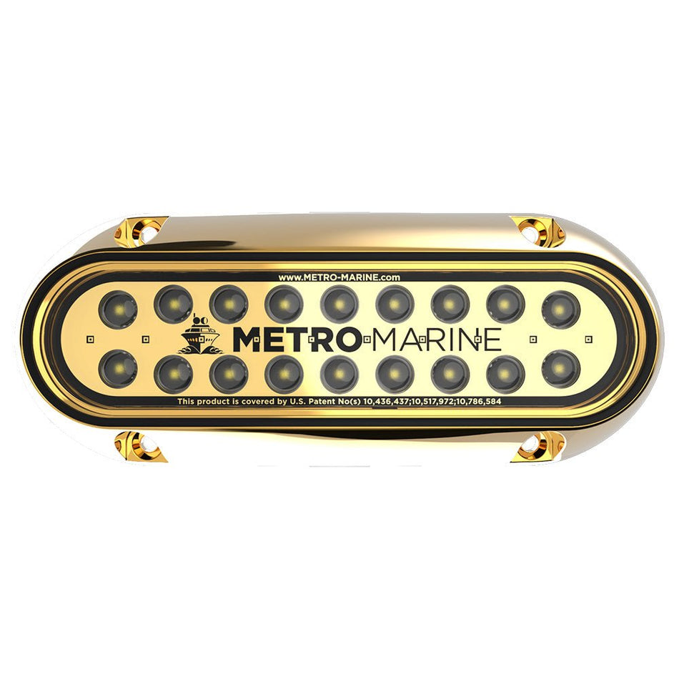 Metro Marine High - Output Elongated Underwater Light w/Intelligent Monochromatic LED's - White, 90 Beam - Get Tight Gear