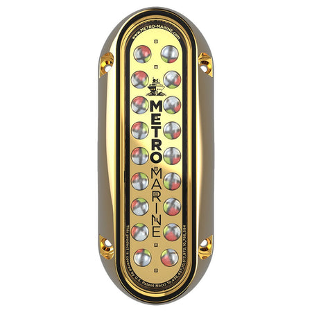 Metro Marine High - Output Elongated Vertical Mount Light w/Intelligent Full Spectrum LED's - RGBW, 45 Beam - Get Tight Gear