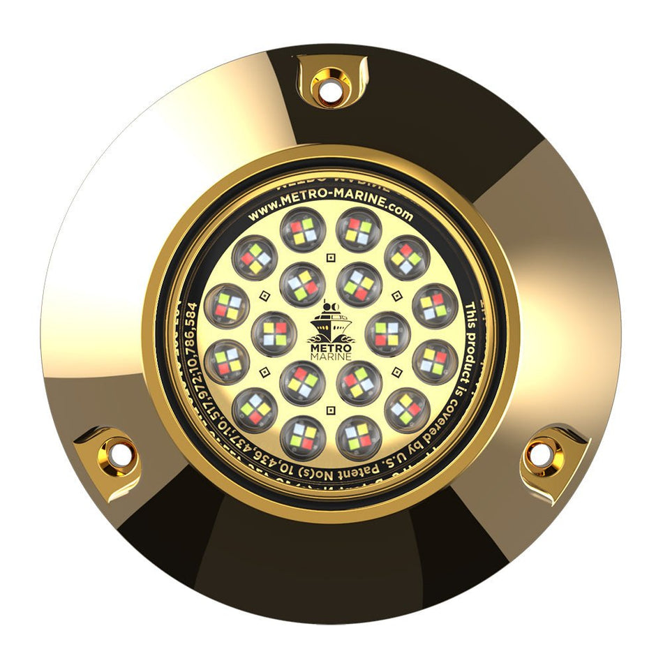 Metro Marine High - Output Submersible Underwater Light w/Intelligent Full Spectrum LED's - RGBW, 90 Beam - Get Tight Gear