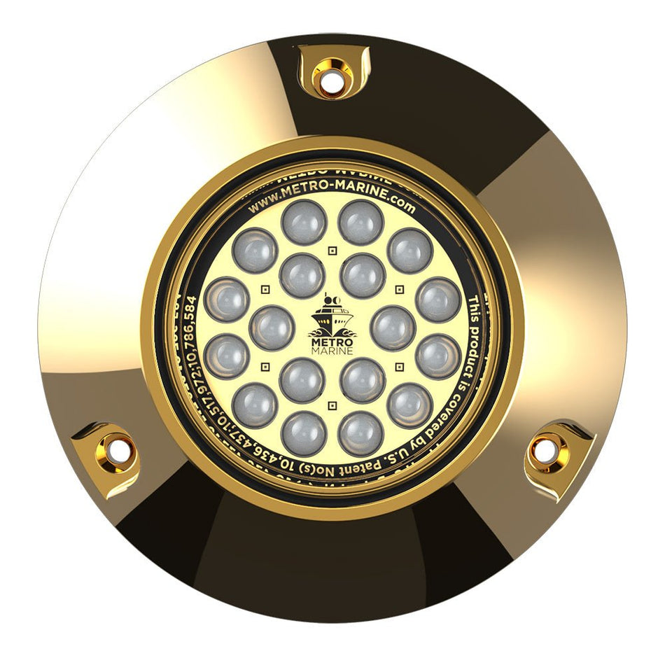 Metro Marine High - Output Submersible Underwater Light w/Intelligent Monochromatic LED's - Blue, 45 Beam - Get Tight Gear