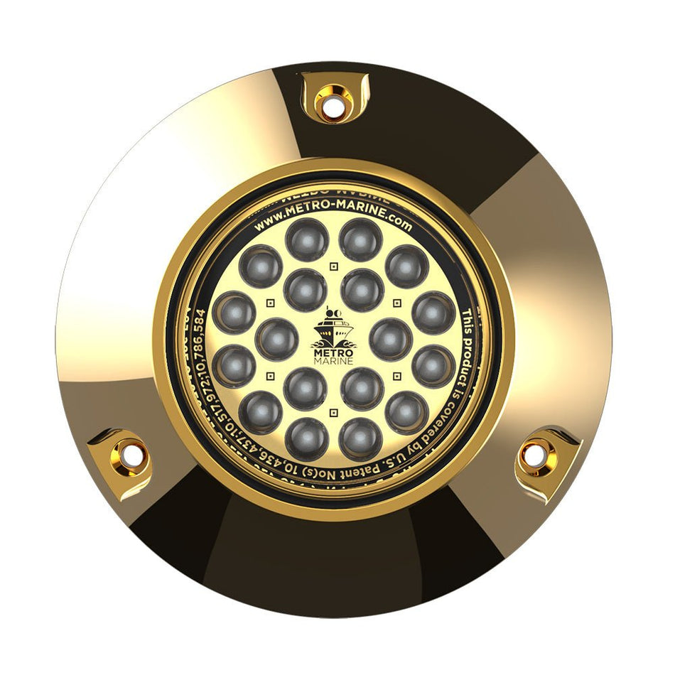 Metro Marine High - Output Submersible Underwater Light w/Intelligent Monochromatic LED's - Green, 90 Beam - Get Tight Gear