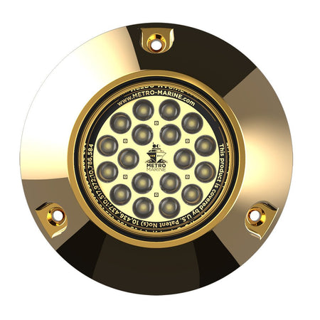 Metro Marine High - Output Submersible Underwater Light w/Intelligent Monochromatic LED's - White, 90 Beam - Get Tight Gear