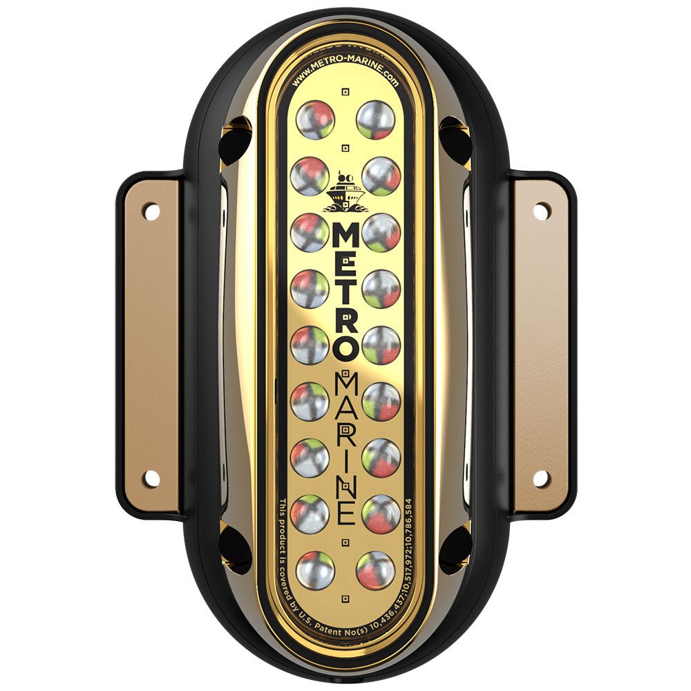 Metro Marine High - Output Vertical Surface Mount Light w/Intelligent Full Spectrum LED's - RGBW, 45 Beam - Get Tight Gear
