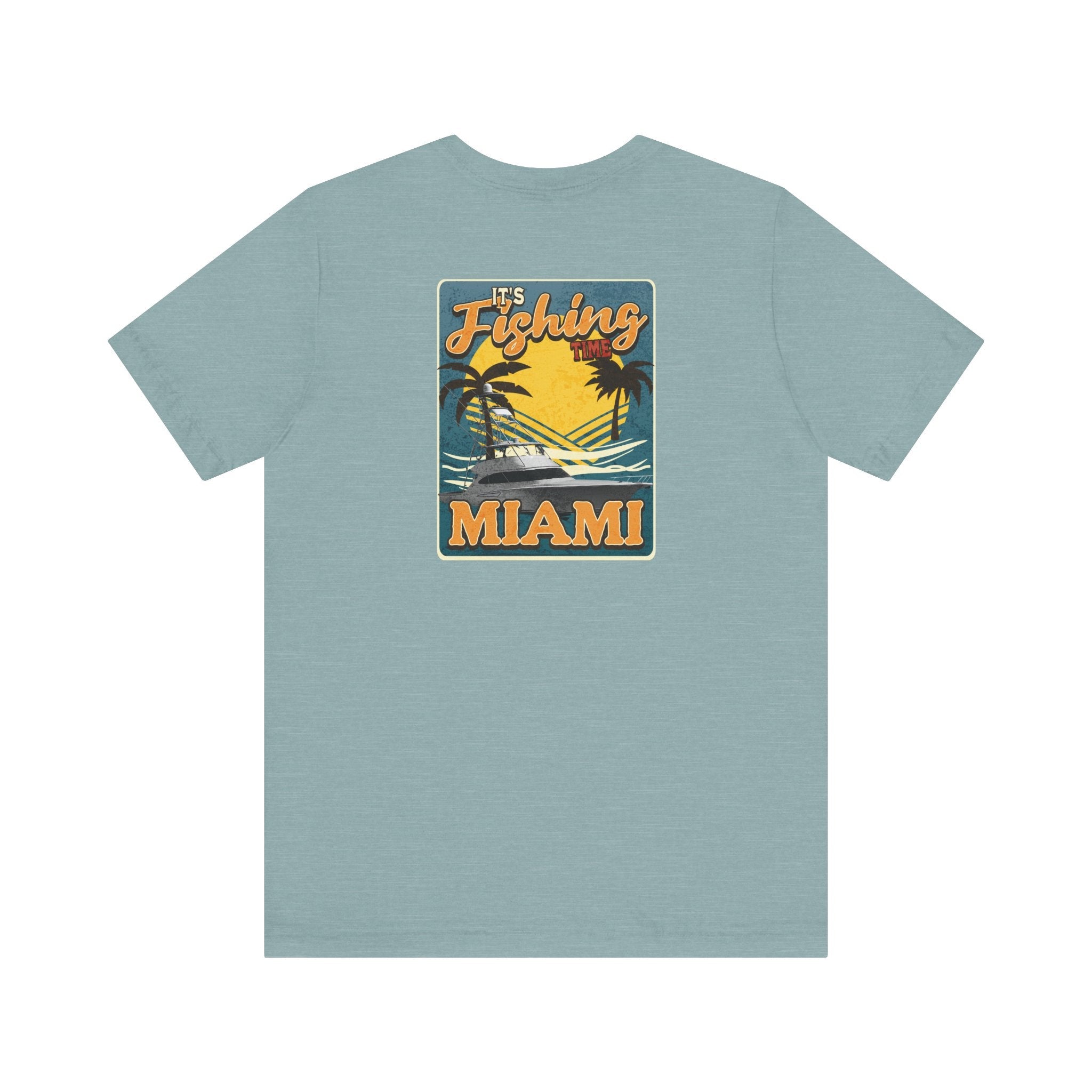 Miami Fishing Unisex Short Sleeve Tee - Perfect for Fishing Lovers - Get Tight Gear