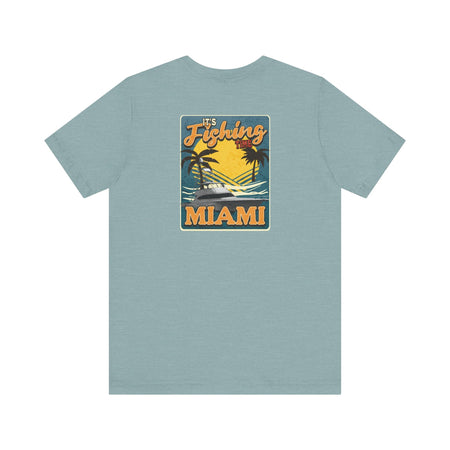 Miami Fishing Unisex Short Sleeve Tee - Perfect for Fishing Lovers - Get Tight Gear