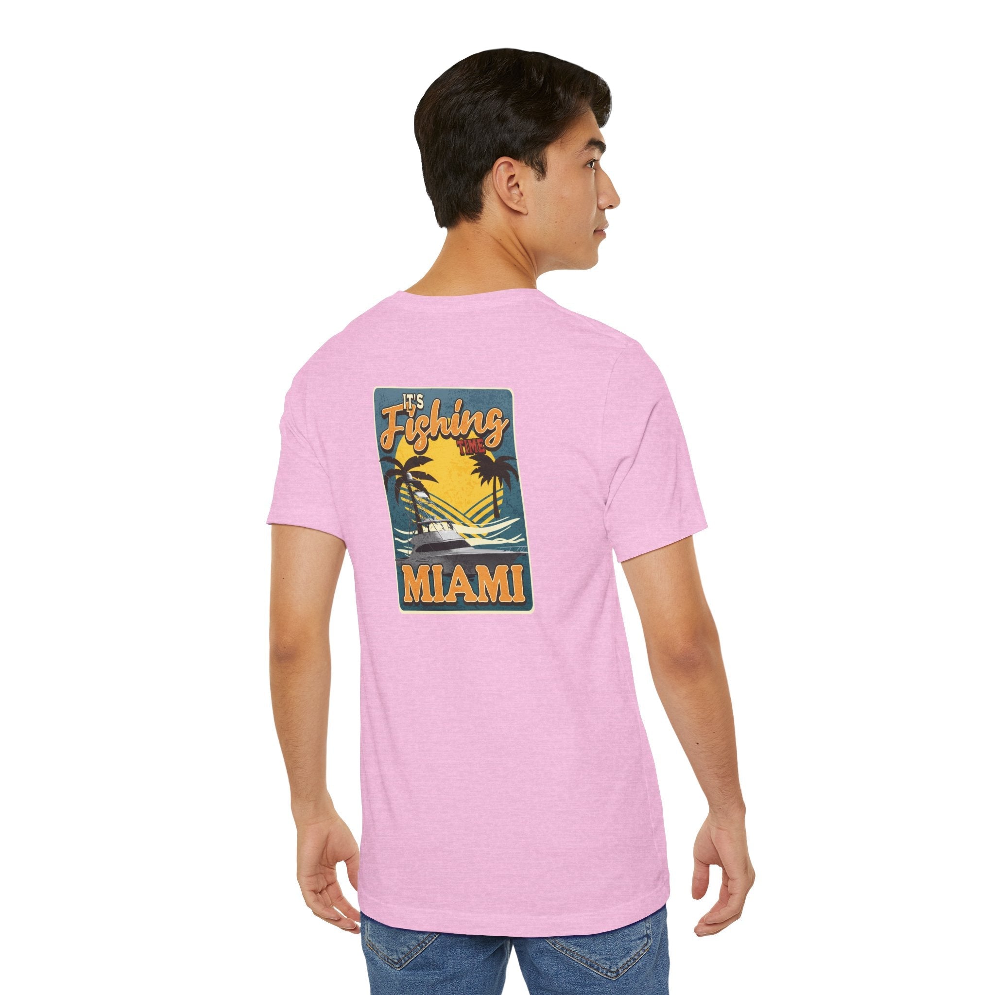 Miami Fishing Unisex Short Sleeve Tee - Perfect for Fishing Lovers - Get Tight Gear