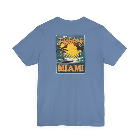 Miami Fishing Unisex Short Sleeve Tee - Perfect for Fishing Lovers - Get Tight Gear