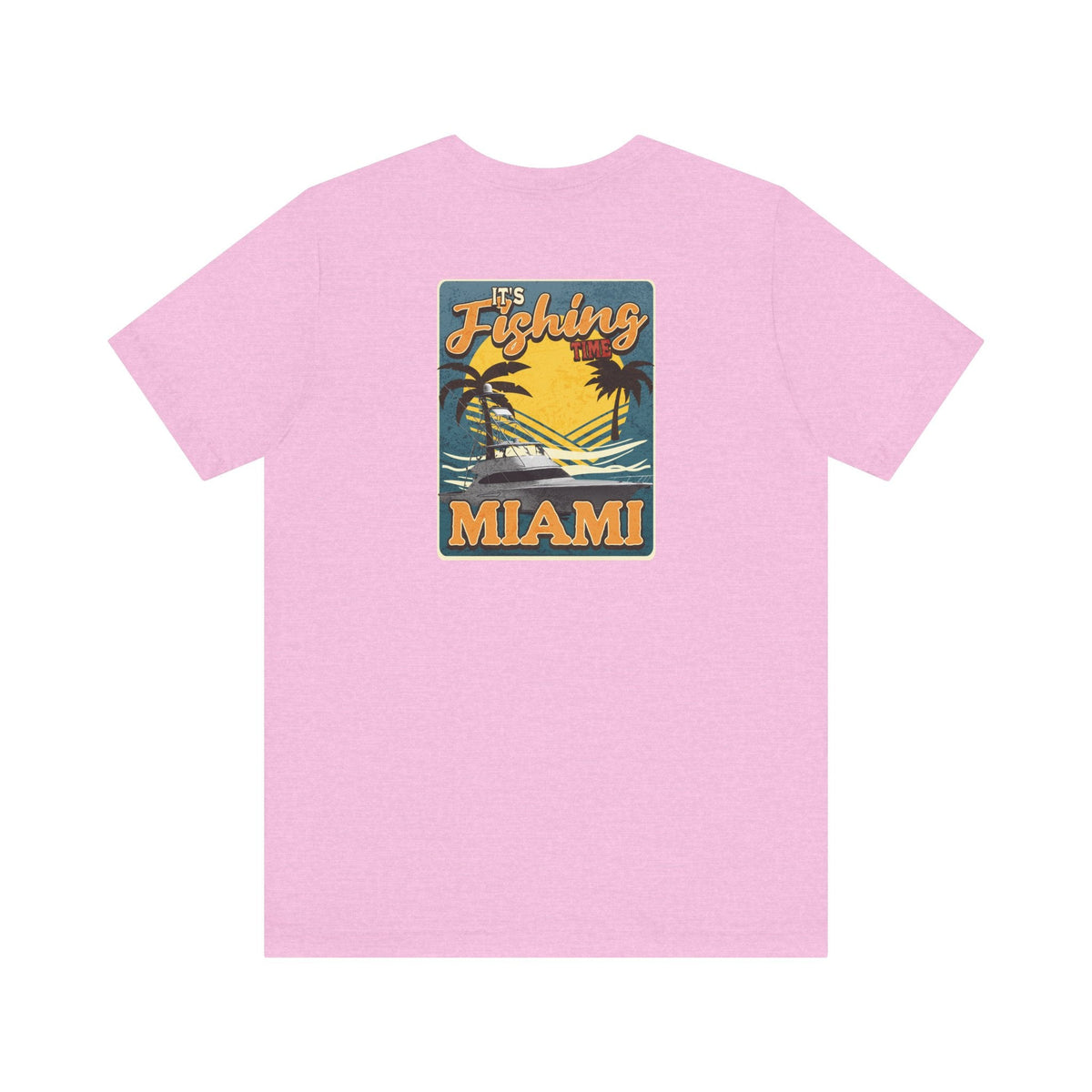 Miami Fishing Unisex Short Sleeve Tee - Perfect for Fishing Lovers - Get Tight Gear