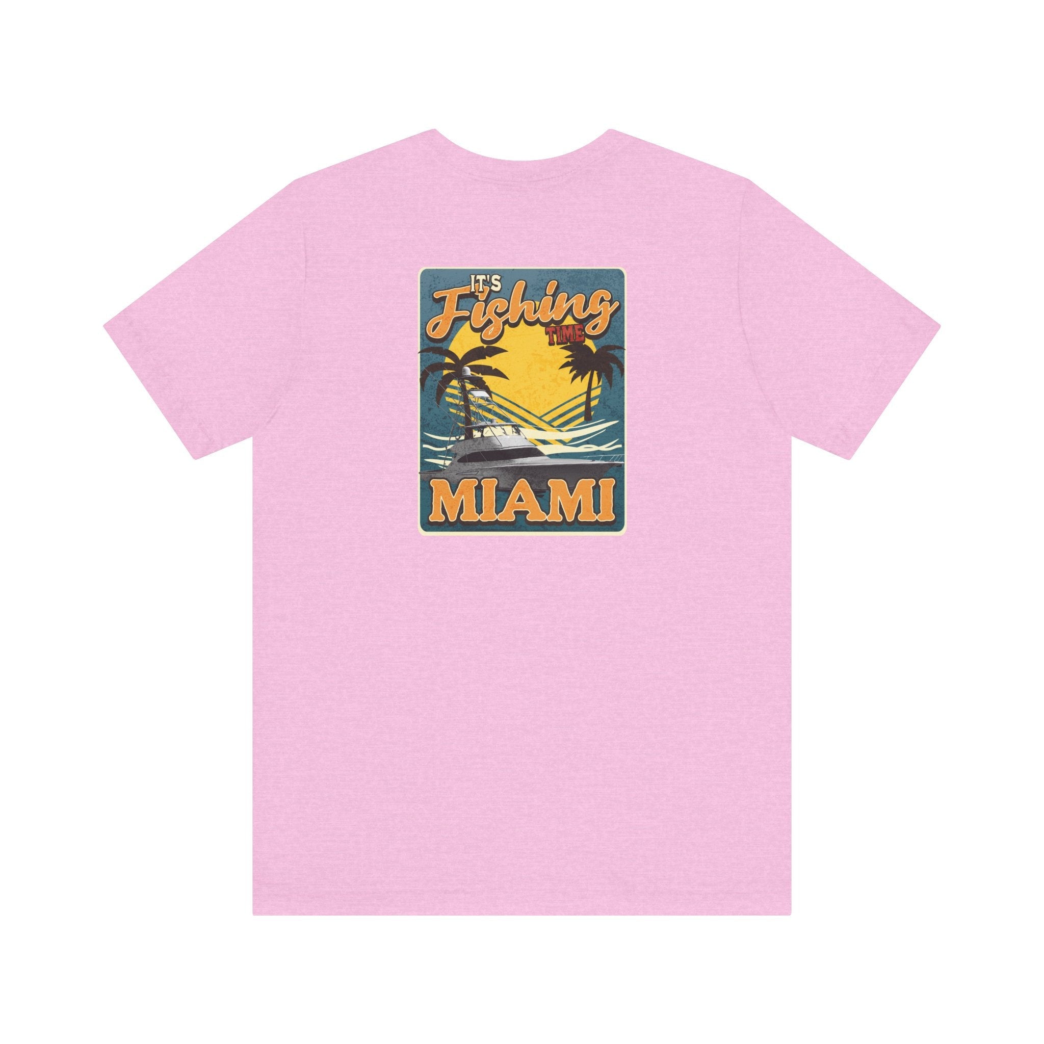 Miami Fishing Unisex Short Sleeve Tee - Perfect for Fishing Lovers - Get Tight Gear