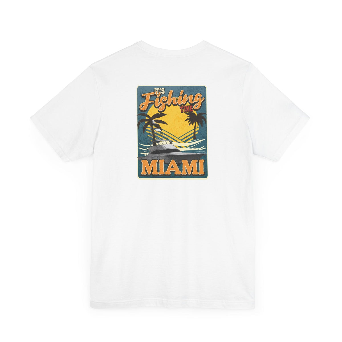 Miami Fishing Unisex Short Sleeve Tee - Perfect for Fishing Lovers - Get Tight Gear