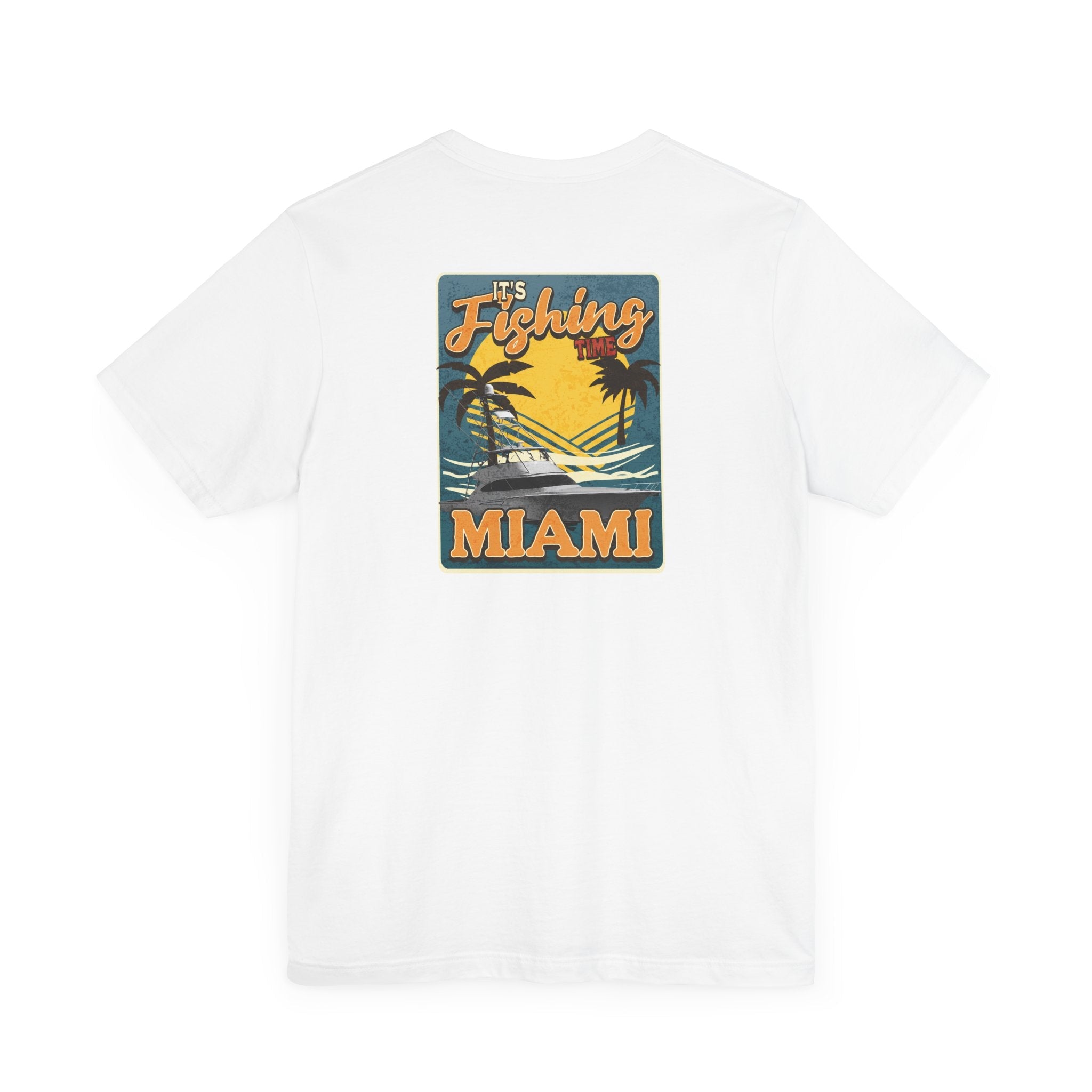 Miami Fishing Unisex Short Sleeve Tee - Perfect for Fishing Lovers - Get Tight Gear