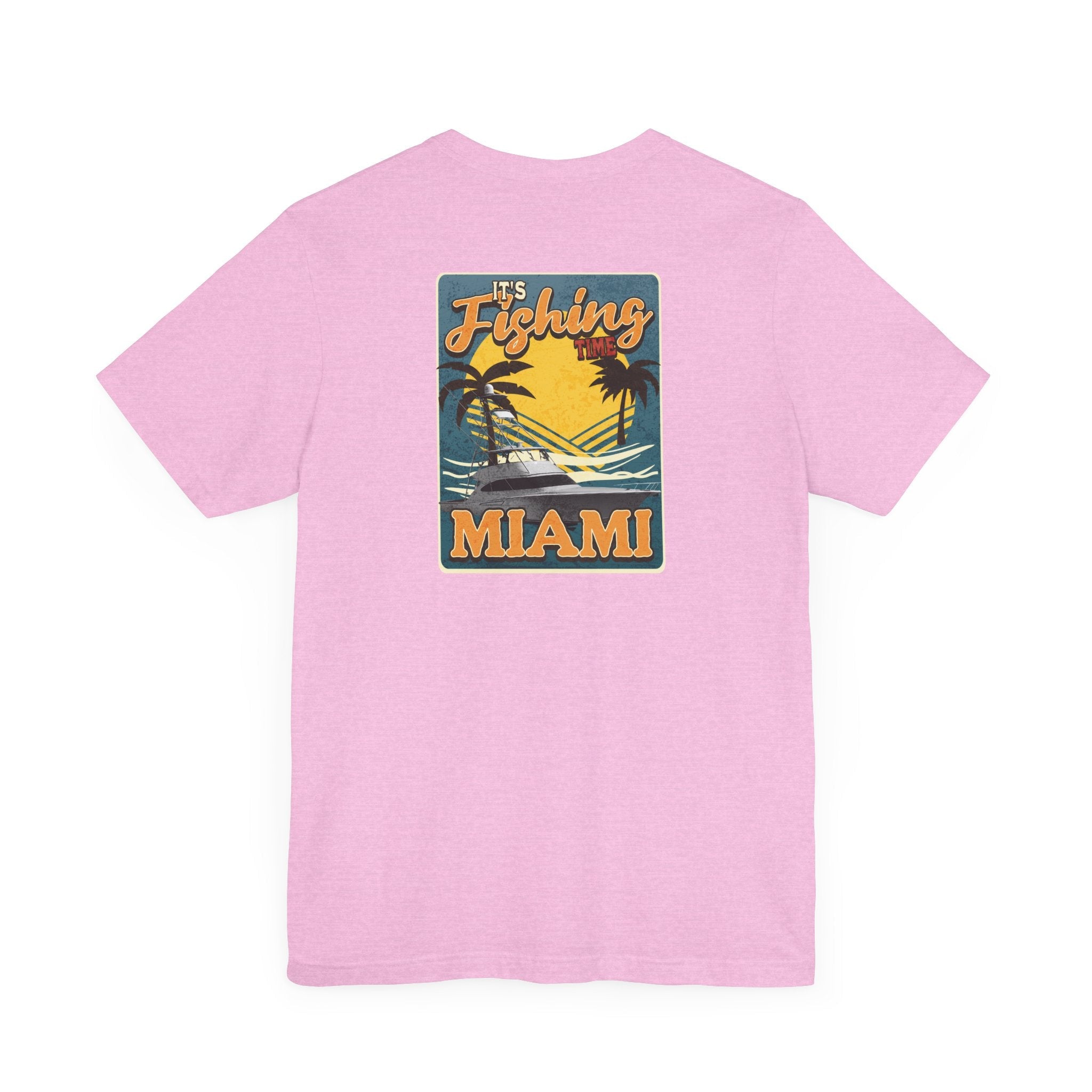 Miami Fishing Unisex Short Sleeve Tee - Perfect for Fishing Lovers - Get Tight Gear
