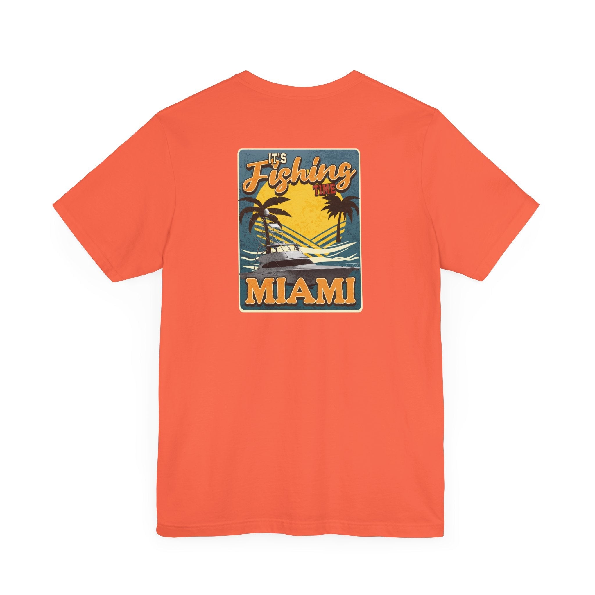 Miami Fishing Unisex Short Sleeve Tee - Perfect for Fishing Lovers - Get Tight Gear