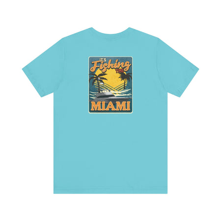 Miami Fishing Unisex Short Sleeve Tee - Perfect for Fishing Lovers - Get Tight Gear