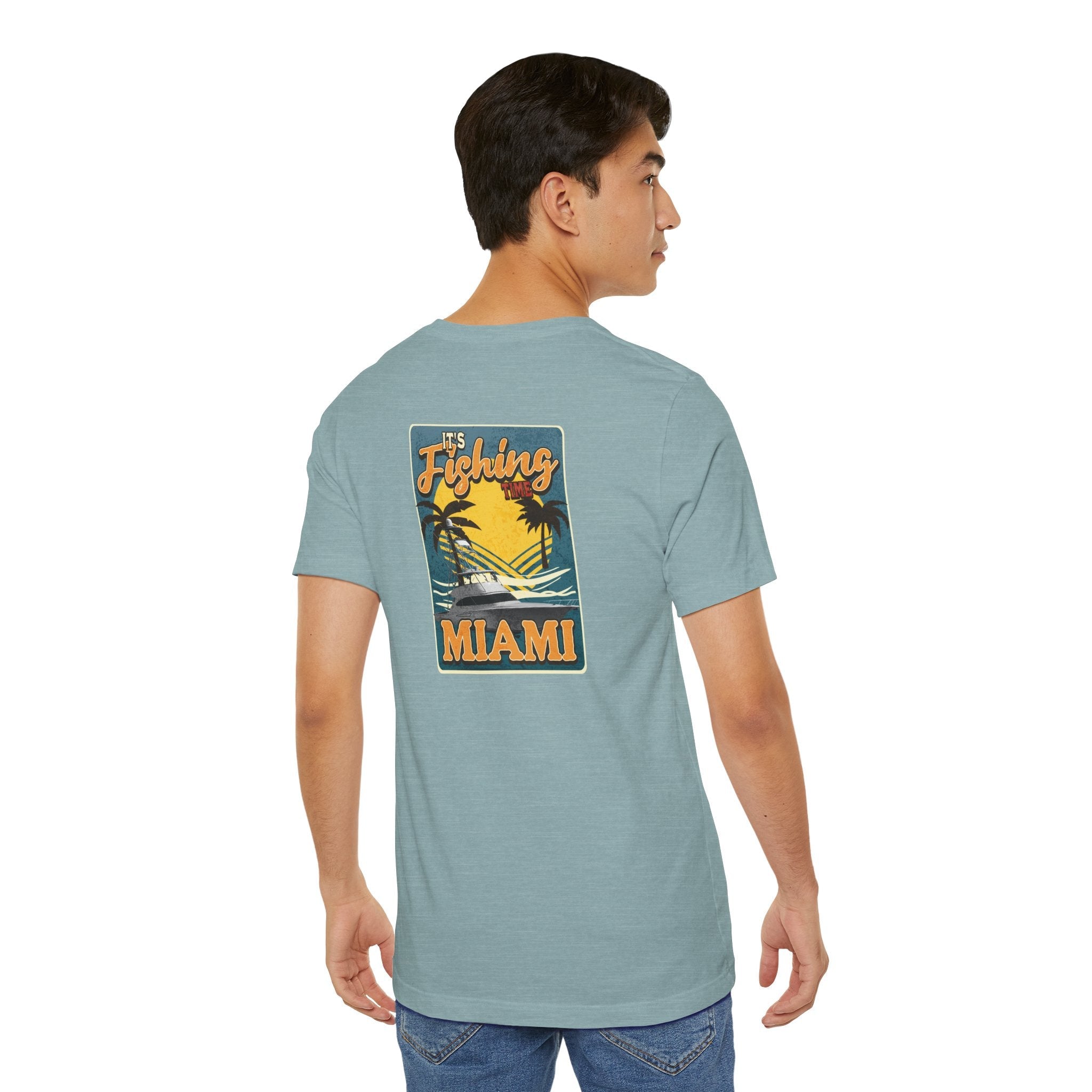 Miami Fishing Unisex Short Sleeve Tee - Perfect for Fishing Lovers - Get Tight Gear