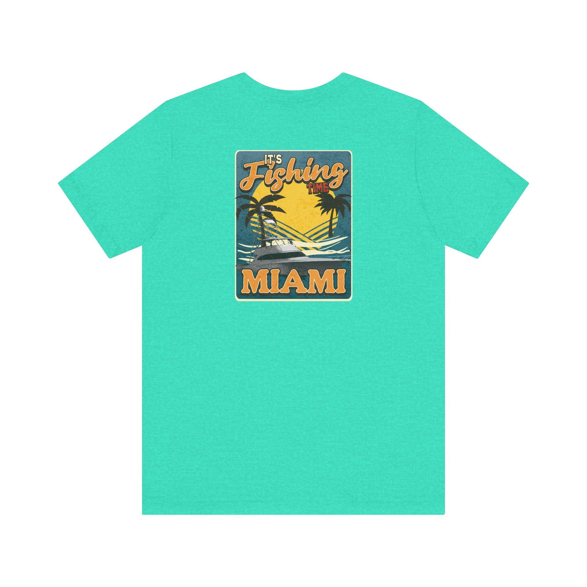 Miami Fishing Unisex Short Sleeve Tee - Perfect for Fishing Lovers - Get Tight Gear