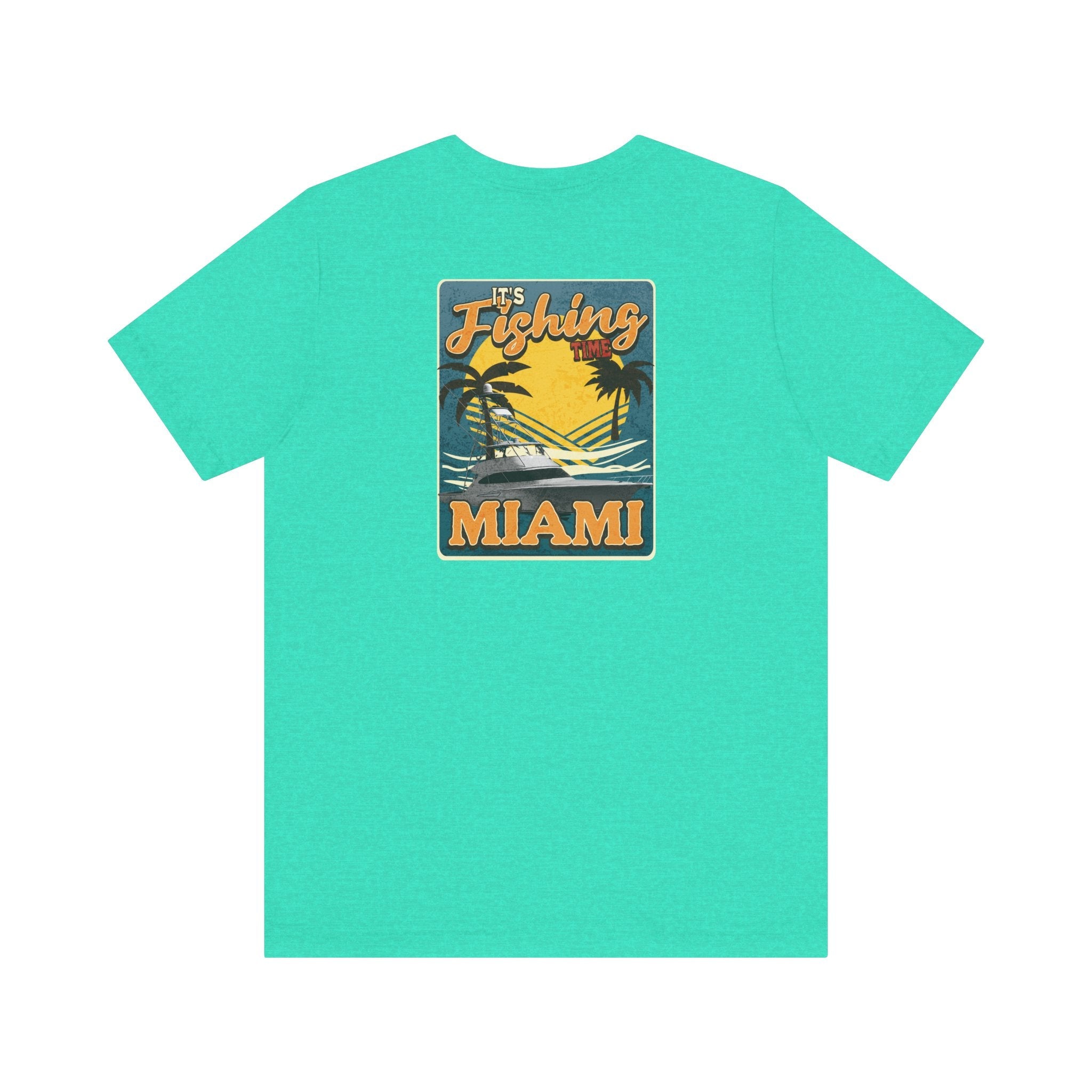 Miami Fishing Unisex Short Sleeve Tee - Perfect for Fishing Lovers - Get Tight Gear