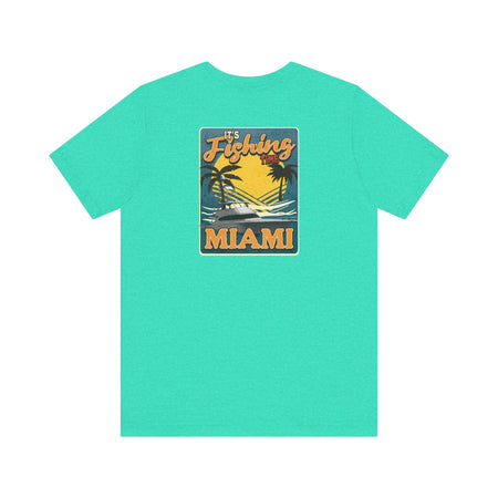 Miami Fishing Unisex Short Sleeve Tee - Perfect for Fishing Lovers - Get Tight Gear