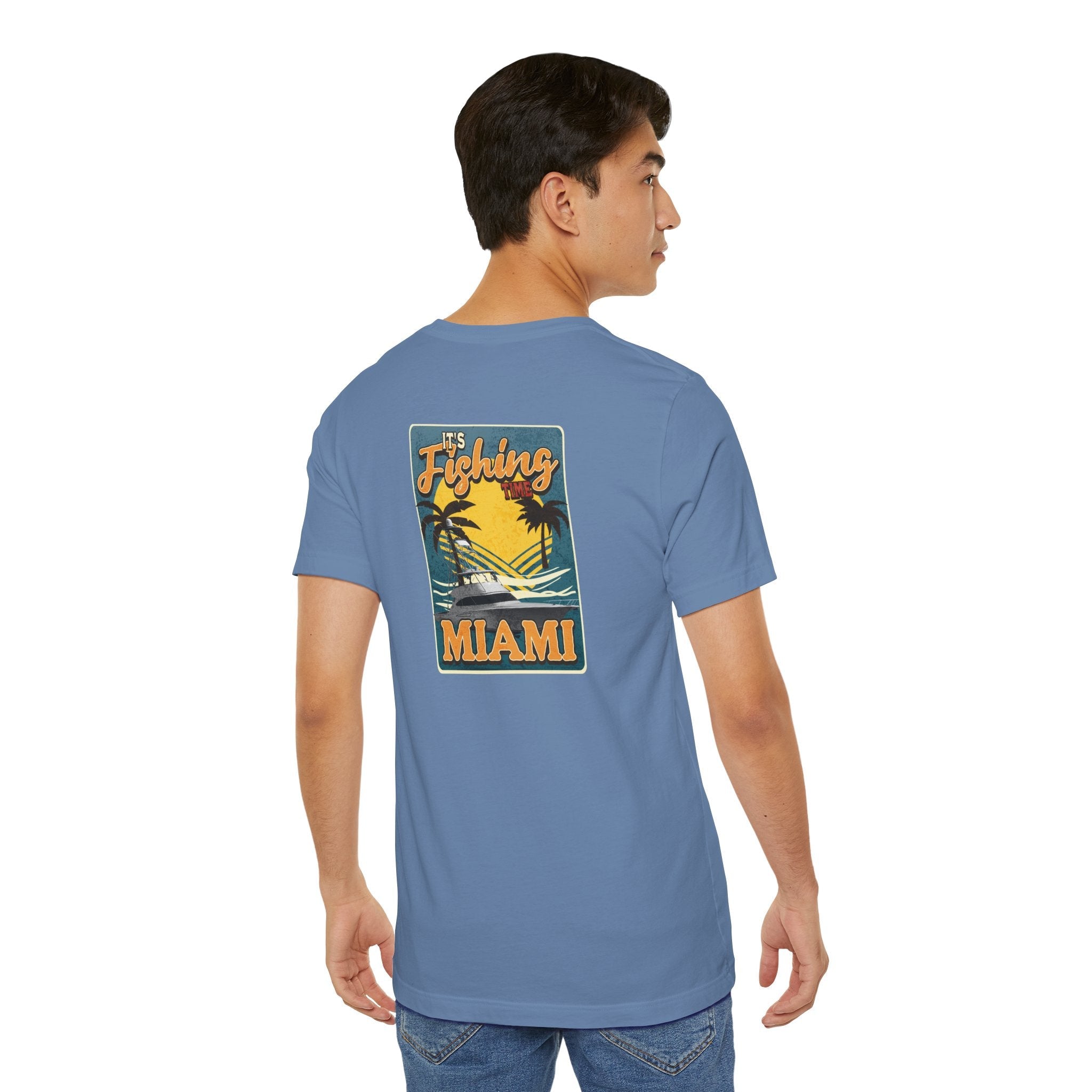 Miami Fishing Unisex Short Sleeve Tee - Perfect for Fishing Lovers - Get Tight Gear