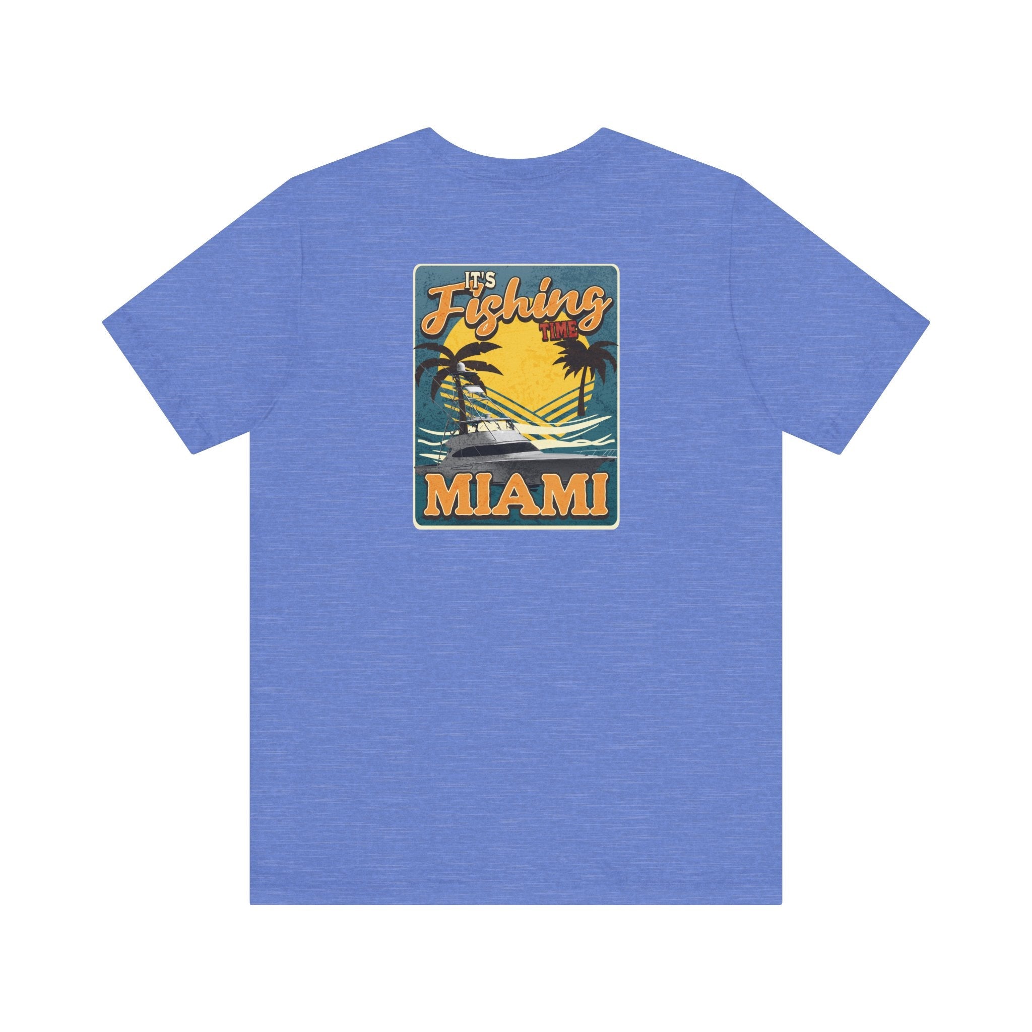 Miami Fishing Unisex Short Sleeve Tee - Perfect for Fishing Lovers - Get Tight Gear