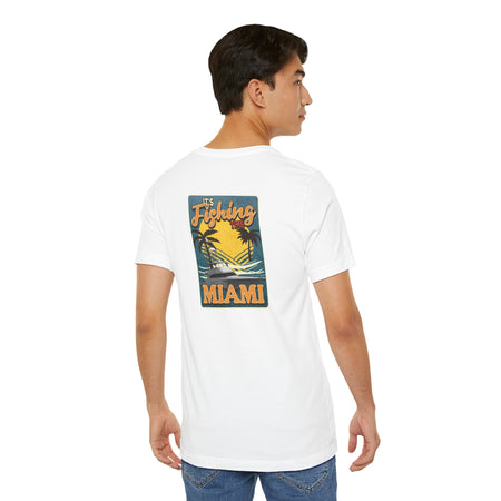 Miami Fishing Unisex Short Sleeve Tee - Perfect for Fishing Lovers - Get Tight Gear