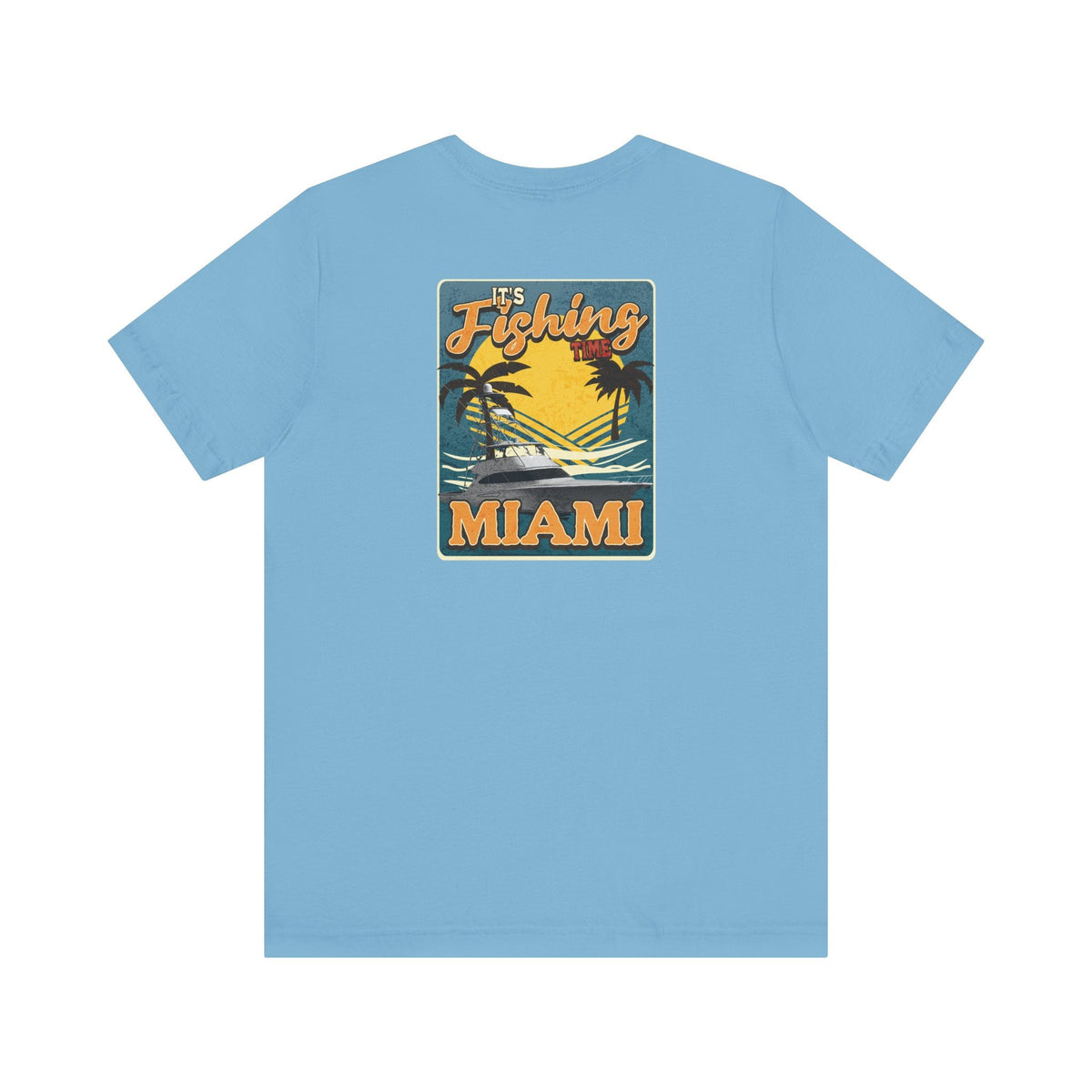Miami Fishing Unisex Short Sleeve Tee - Perfect for Fishing Lovers - Get Tight Gear