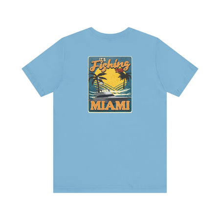 Miami Fishing Unisex Short Sleeve Tee - Perfect for Fishing Lovers - Get Tight Gear