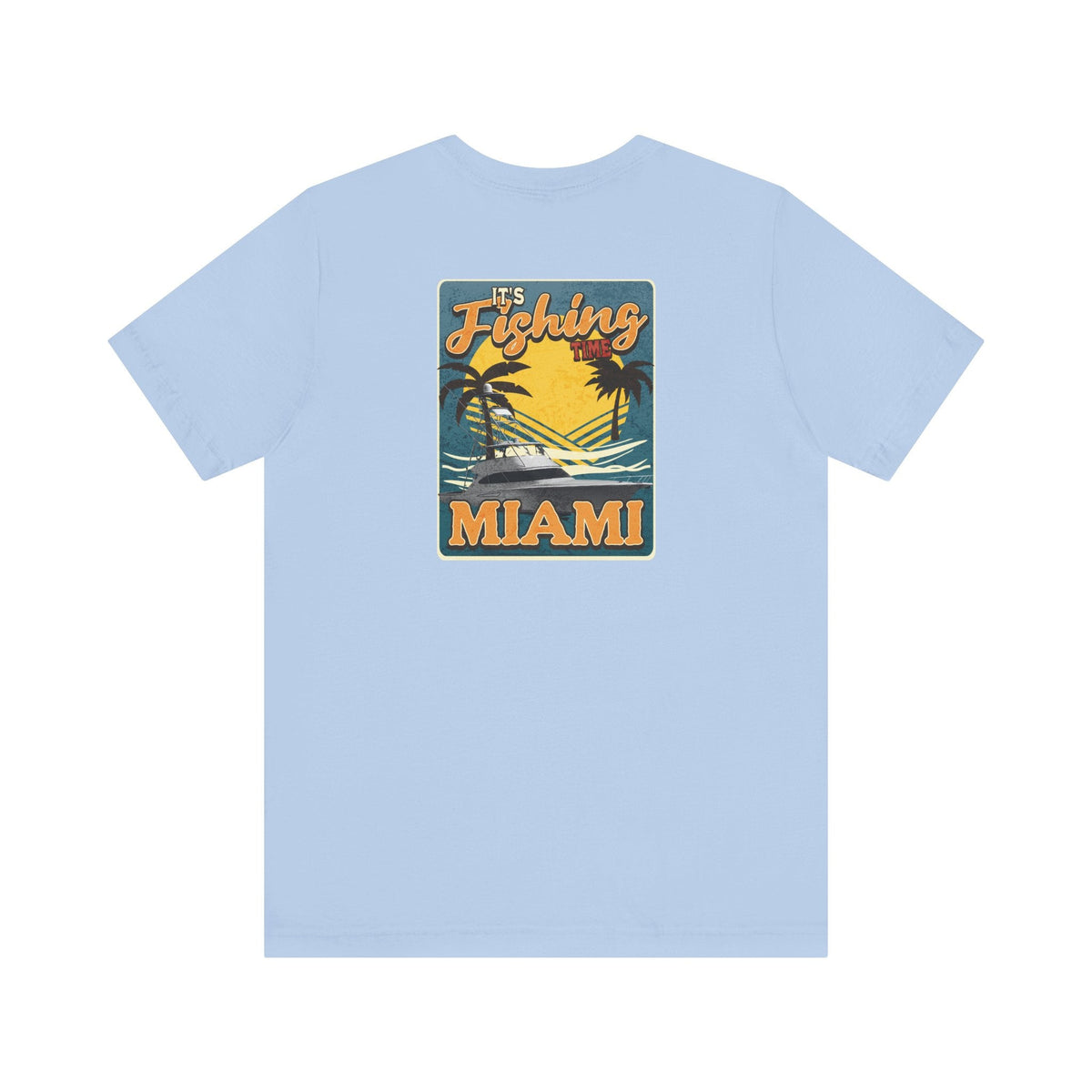 Miami Fishing Unisex Short Sleeve Tee - Perfect for Fishing Lovers - Get Tight Gear
