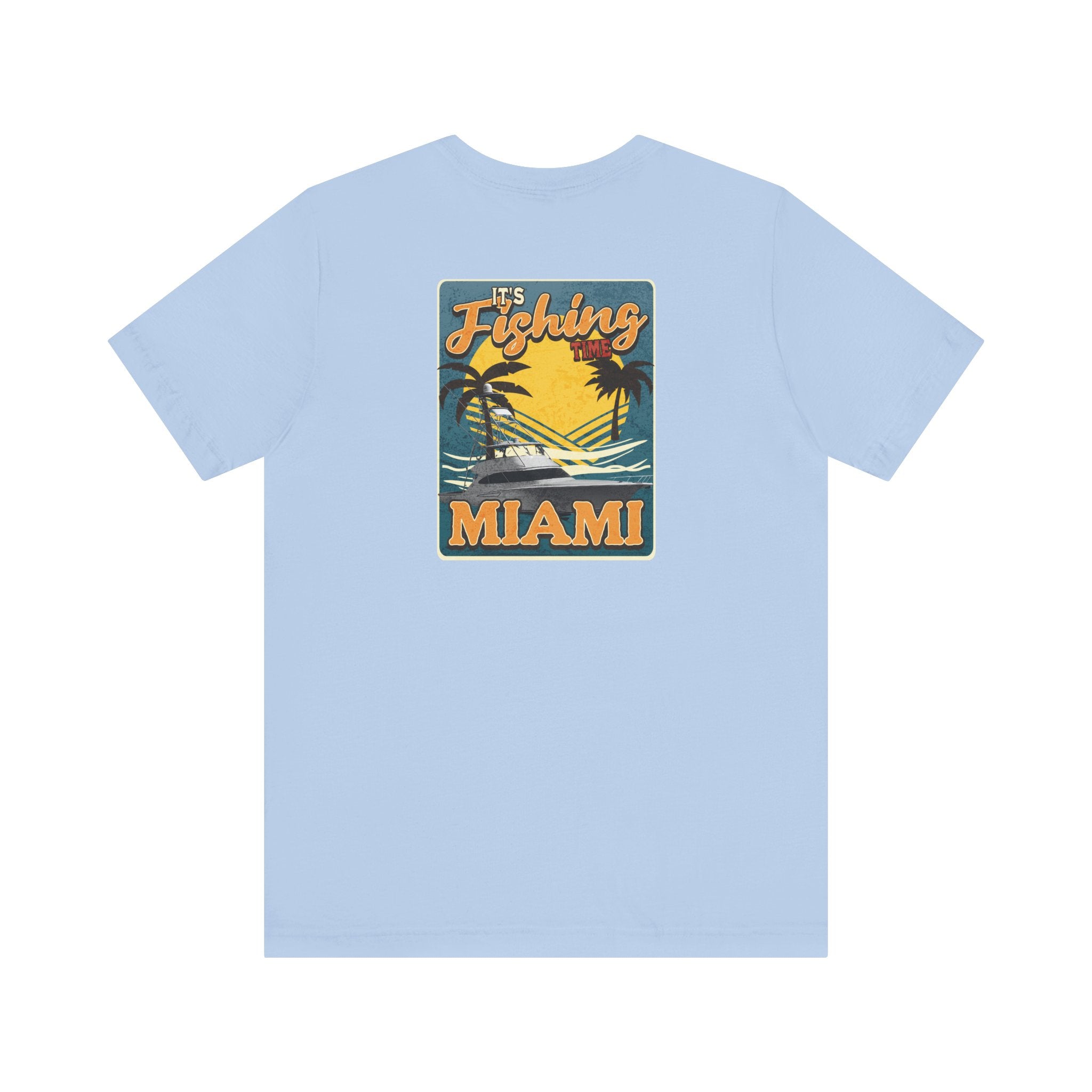 Miami Fishing Unisex Short Sleeve Tee - Perfect for Fishing Lovers - Get Tight Gear