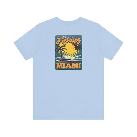 Miami Fishing Unisex Short Sleeve Tee - Perfect for Fishing Lovers - Get Tight Gear