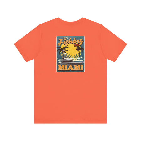 Miami Fishing Unisex Short Sleeve Tee - Perfect for Fishing Lovers - Get Tight Gear