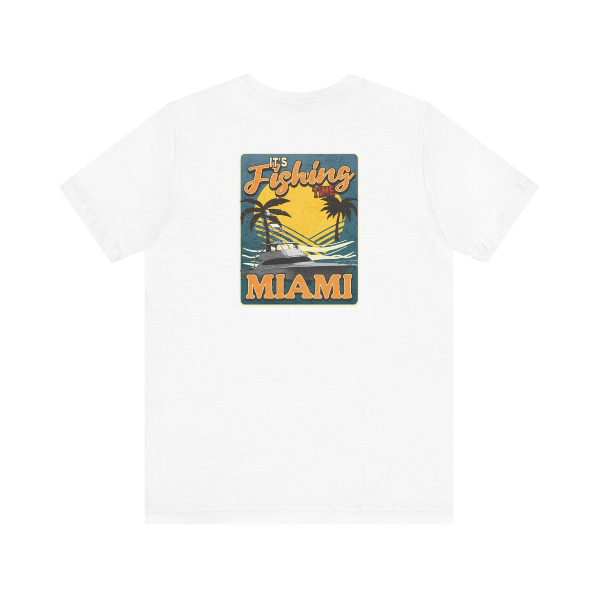 Miami Fishing Unisex Short Sleeve Tee - Perfect for Fishing Lovers - Get Tight Gear