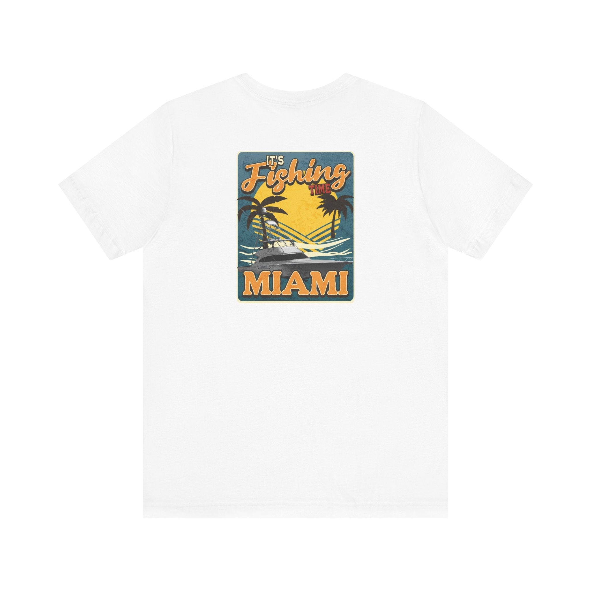 Miami Fishing Unisex Short Sleeve Tee - Perfect for Fishing Lovers - Get Tight Gear