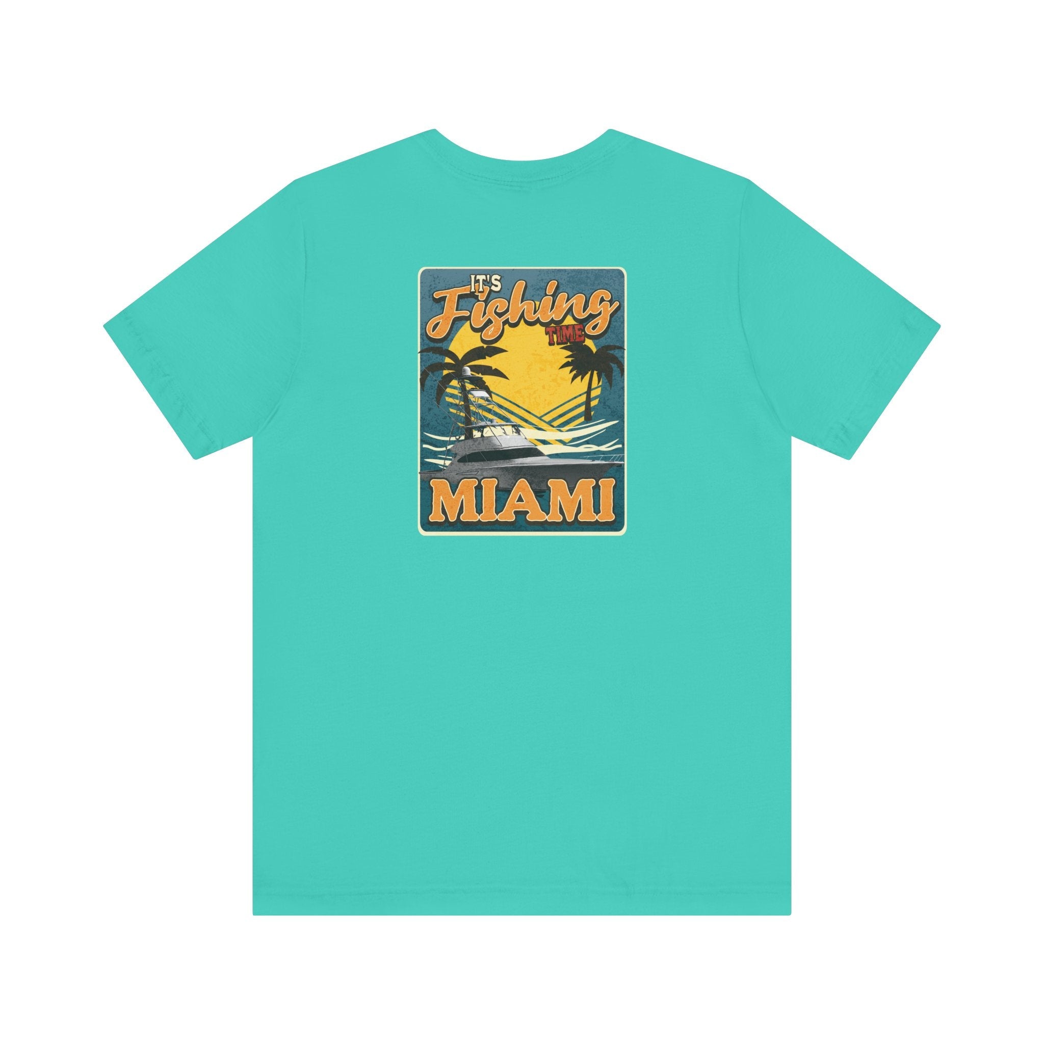 Miami Fishing Unisex Short Sleeve Tee - Perfect for Fishing Lovers - Get Tight Gear